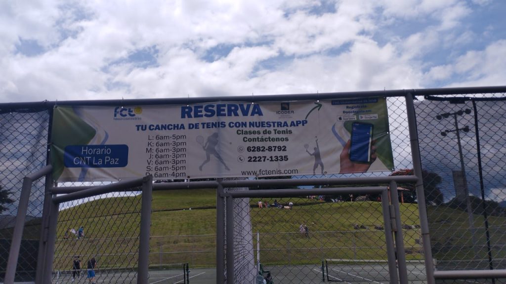 Alquiler cancha de tenis en el Parque la Paz